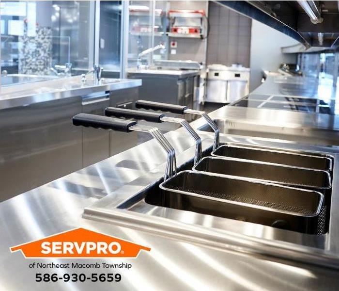 A commercial kitchen after it has been professionally cleaned.